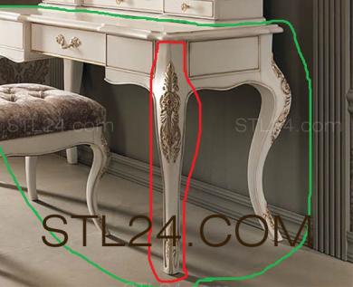 Set of furniture (KMB_0251) 3D models for cnc